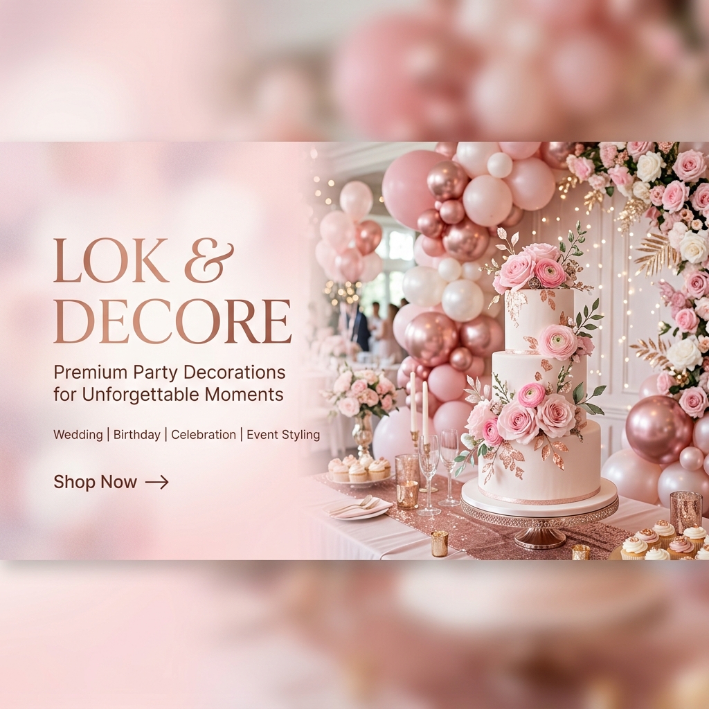 Decoração de festa Lok & Decore